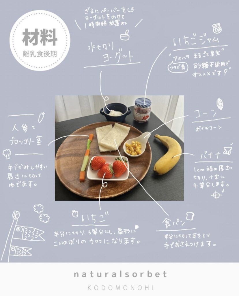 離乳食後期の「こいのぼり」作り方